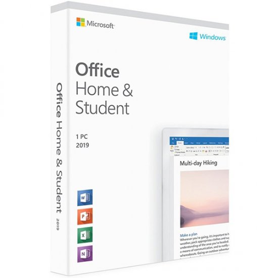 Microsoft Office 2019 Home & Sudent for Win. PC product key code