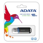 ADATA 16GB USB 2.0 Memory Pen, C906, Compact, Black & Blue