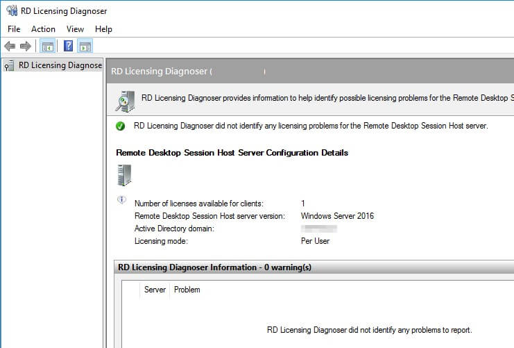 windows rds server licence 