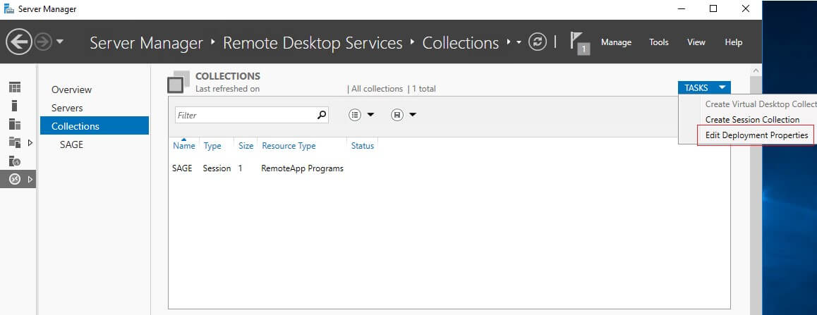 windows rds server 2019 edit deployment