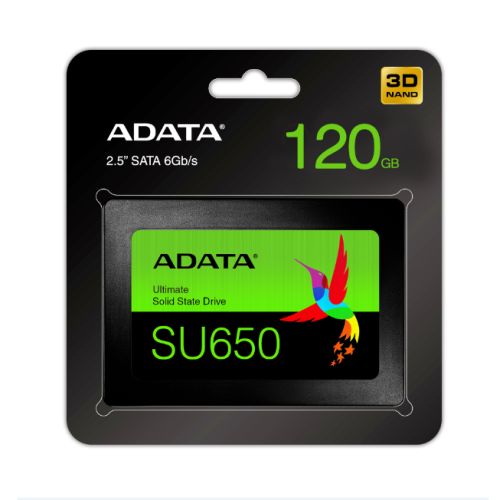 ADATA 120GB Ultimate SU650 SSD, 2.5\", SATA3, 7mm, 3D NAND, R/W 520/320 MB/s, 75K IOPS