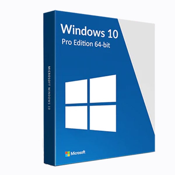 Microsoft Windows 10 Professional 64-bit, OEM DVD, Single Copy 
